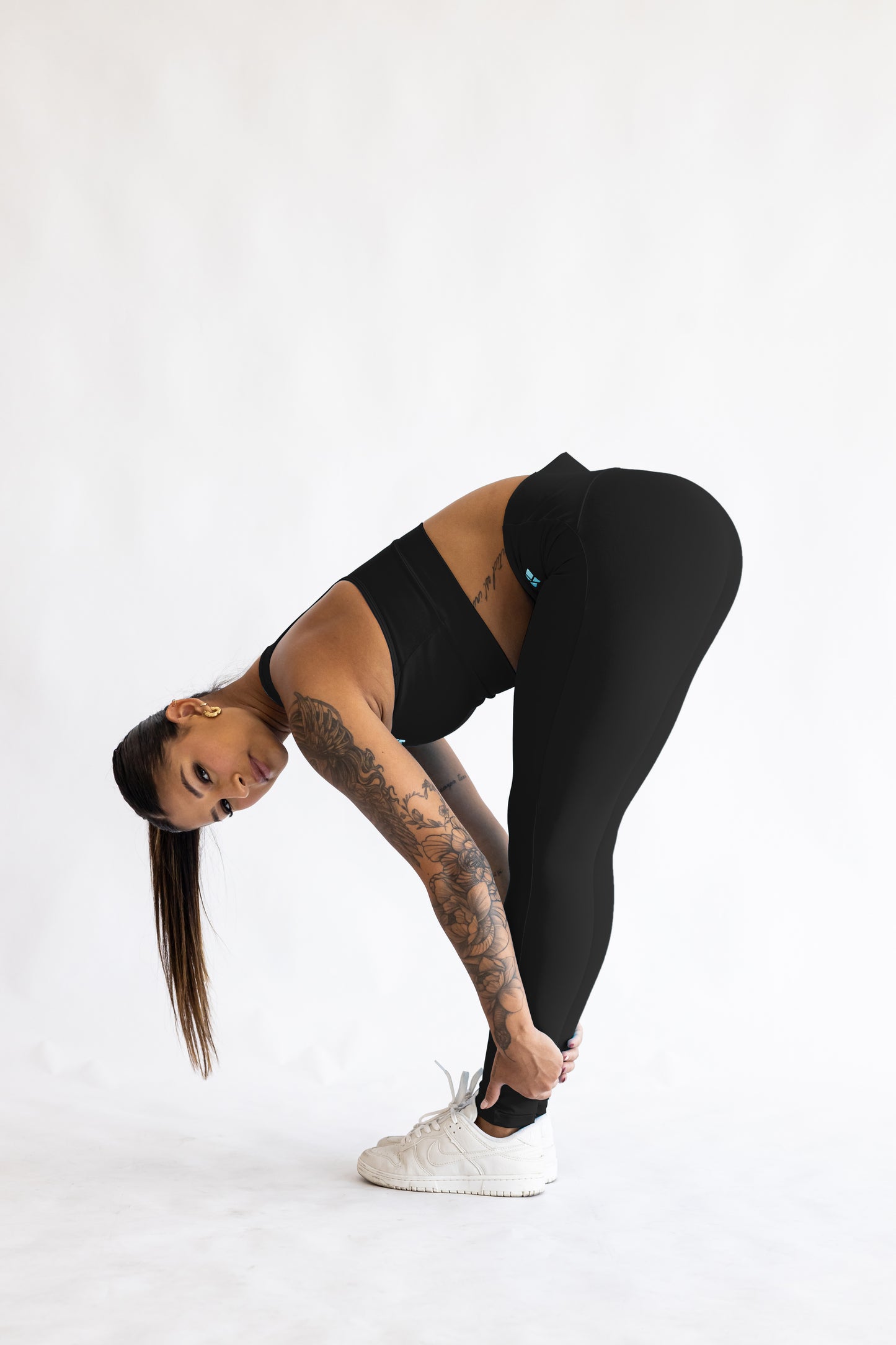 Calça Legging Open Blackout Preta