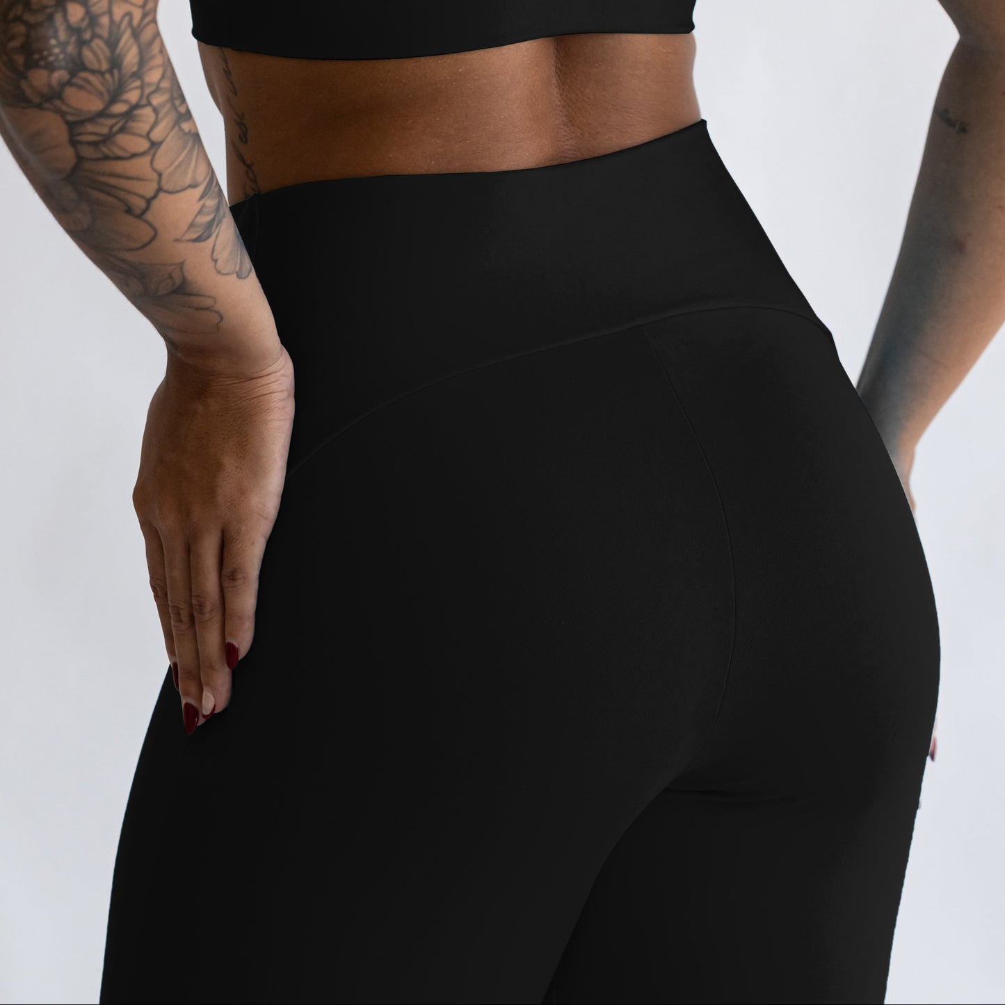 Calça Legging Open Blackout Preta