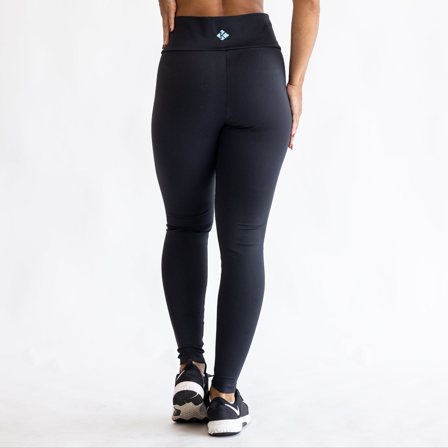 Calça Legging Blackout Cintura Transpassada Preta