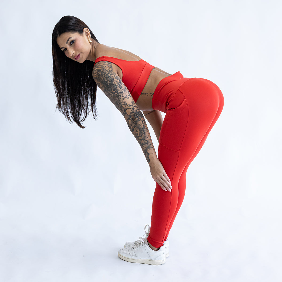 Calça Blackout com Bolso Vermelha R&C