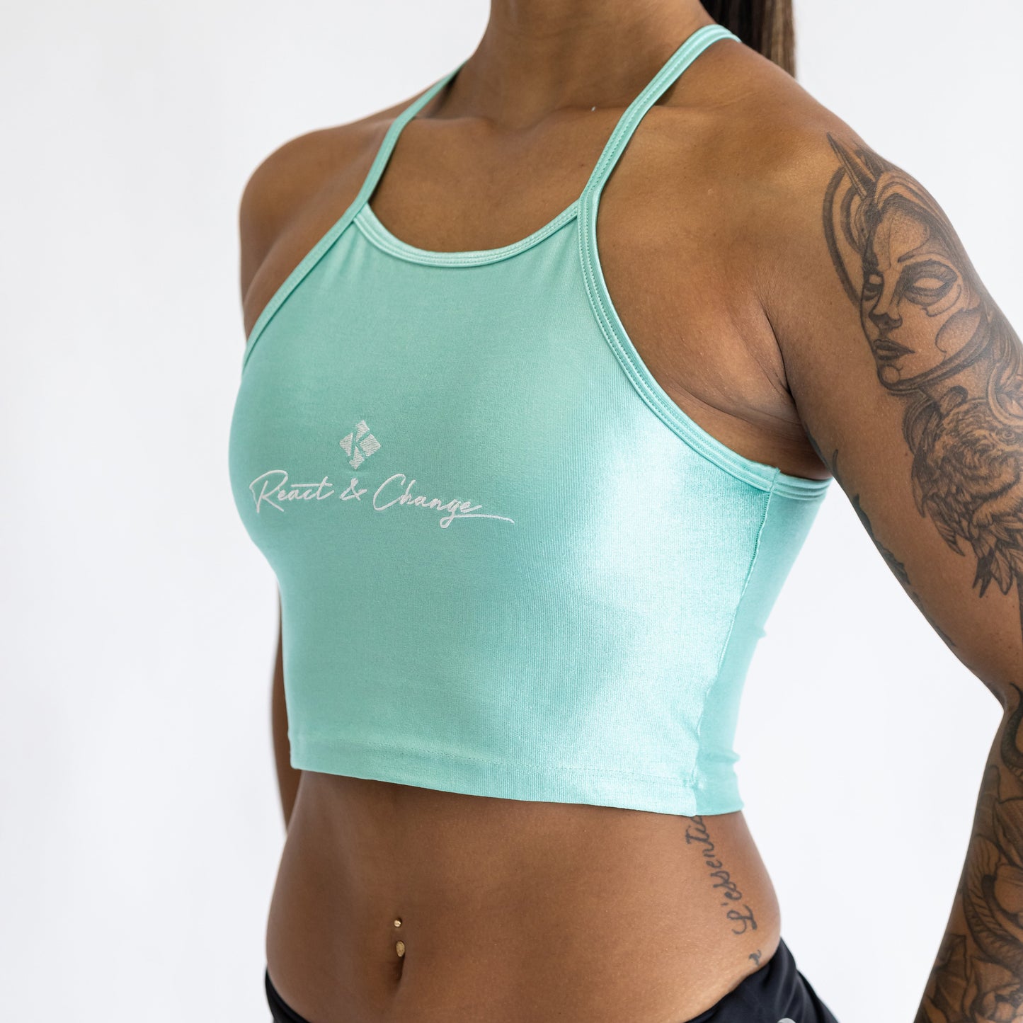 Cropped Canelado Verde