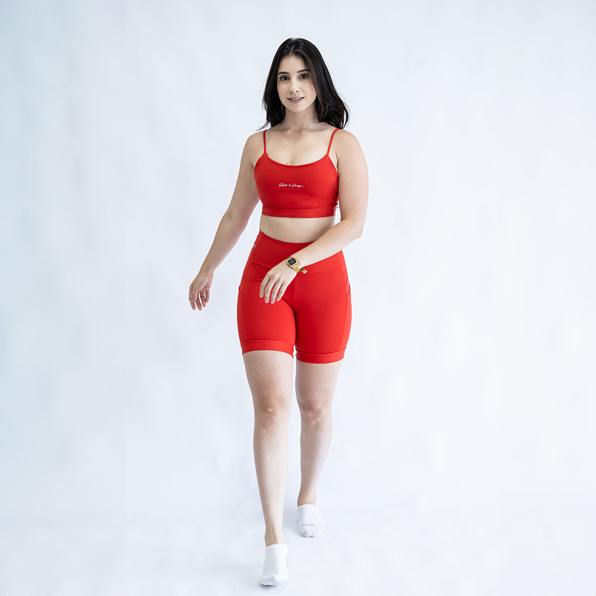 Shorts Blackout com Bolso Vermelho R&C