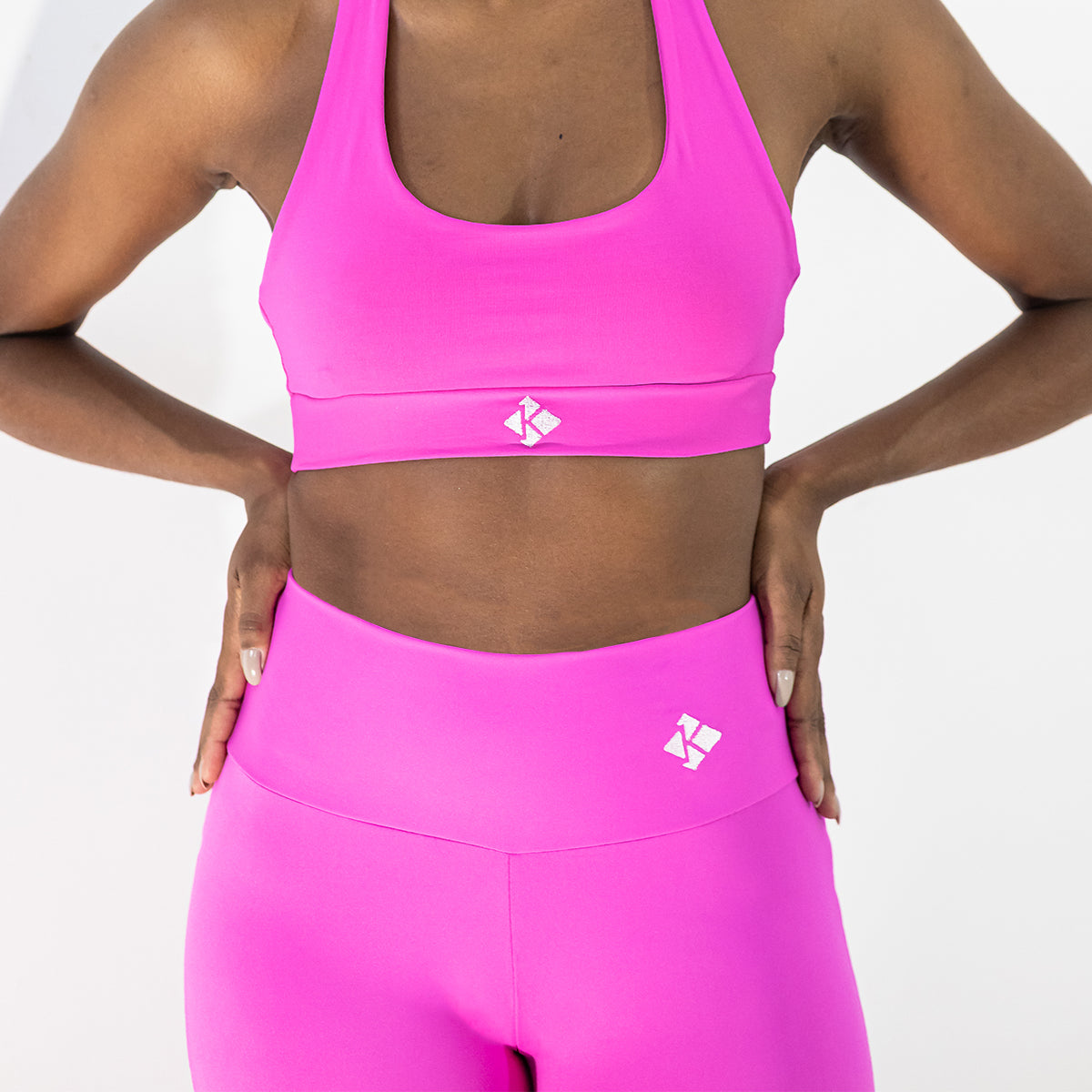 Calça Legging Open Blackout Rosa Pink
