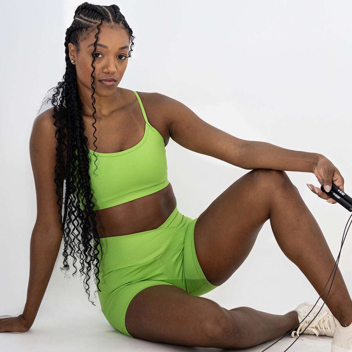 Shorts Open Blackout Transpassado Verde Abacate