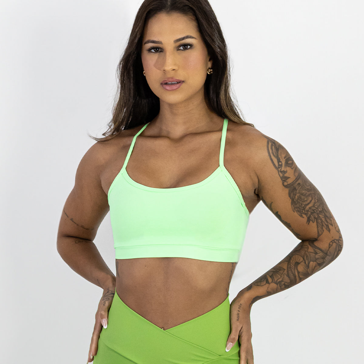 Top Open Power Alcinha Verde Paradise