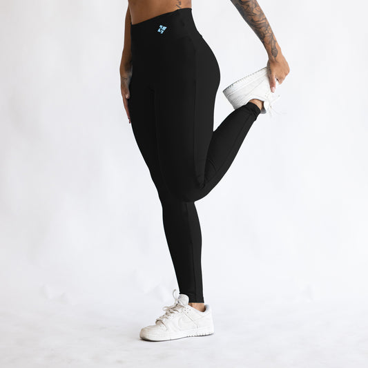 Calça Legging Open Blackout Preta