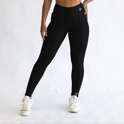 Calça Legging Open Blackout Preta