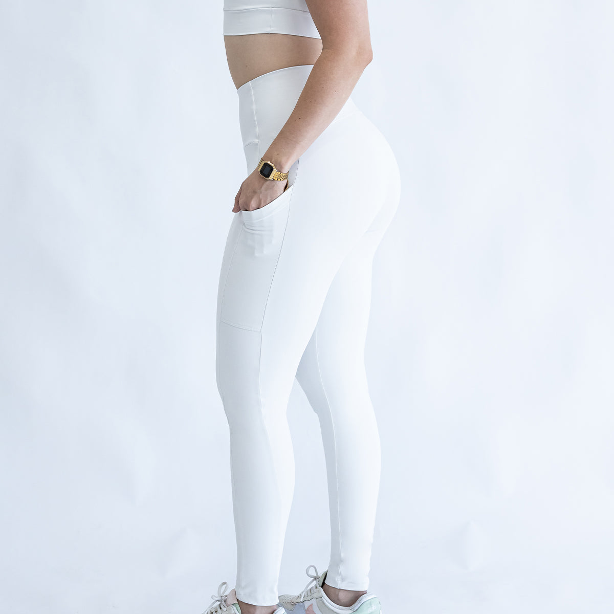 Calça Blackout com Bolso Off White R&C
