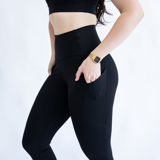 Calça Blackout com Bolso Preto R&C