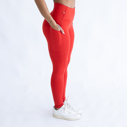 Calça Blackout com Bolso Vermelha R&C