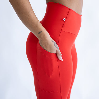 Calça Blackout com Bolso Vermelha R&C