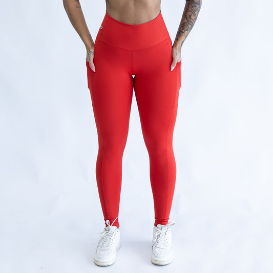 Calça Blackout com Bolso Vermelha R&C