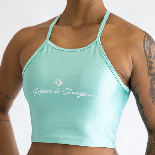 Cropped Canelado Verde