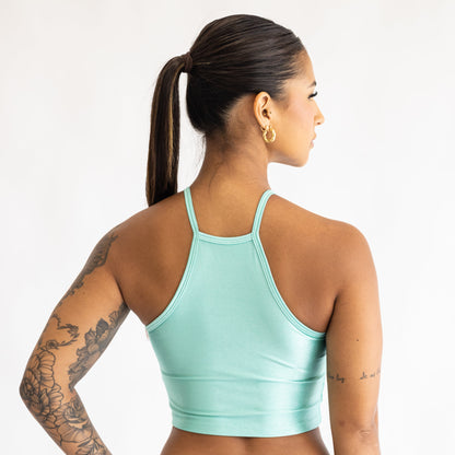 Cropped Canelado Verde