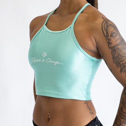 Cropped Canelado Verde