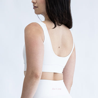Top Alça Reta Larga Off White R&C