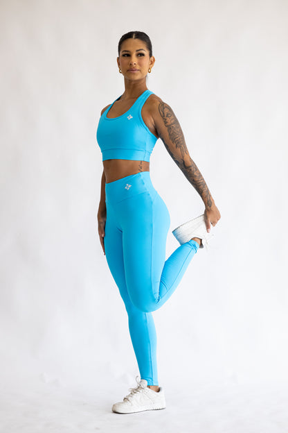 Top Open Blackout Nadador Azul
