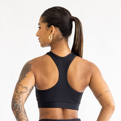 Top Open Blackout Nadador Preto