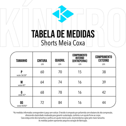 Shorts Meia Coxa  Azul Navy ESSENCIAL  ✦