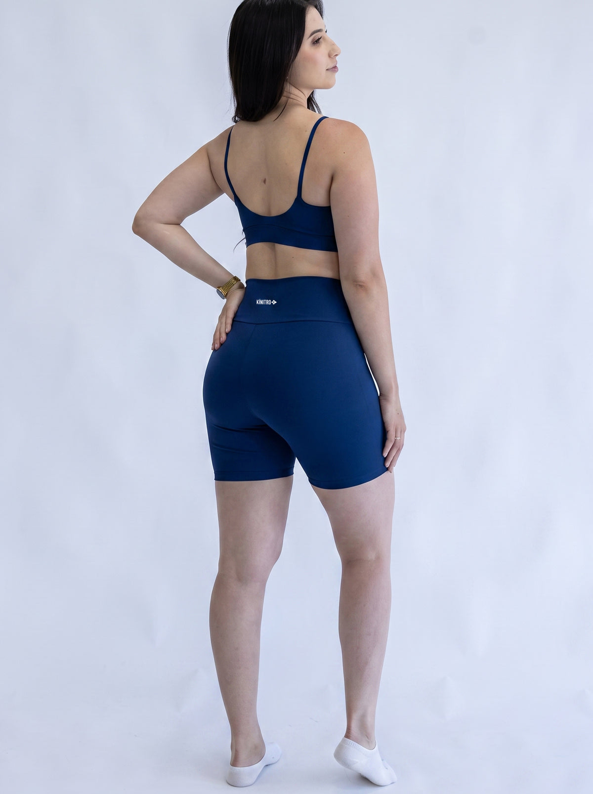 Shorts Meia Coxa  Azul Navy ESSENCIAL  ✦