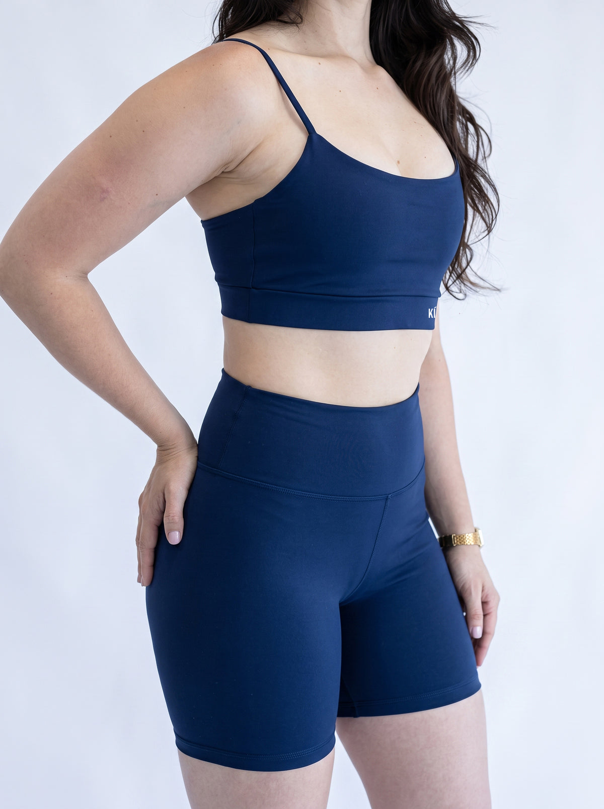 Shorts Meia Coxa  Azul Navy ESSENCIAL  ✦