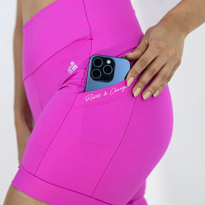 Shorts Open Blackout com Bolso Rosa Pink