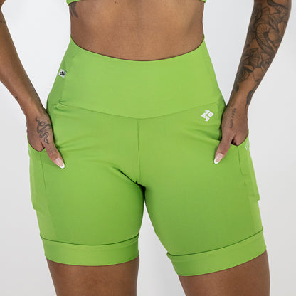 Shorts Open Blackout com Bolso Verde Abacate