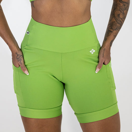 Shorts Open Blackout com Bolso Verde Abacate