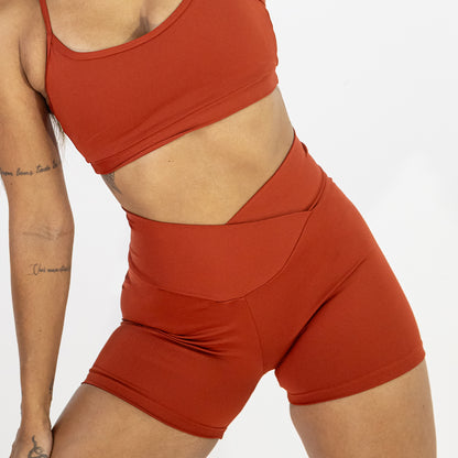 Shorts Open Blackout Transpassado Ocre