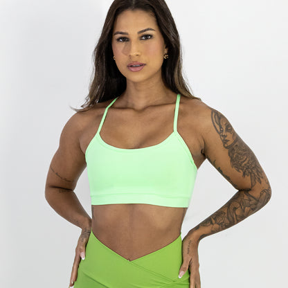 Top Open Power Alcinha Verde Paradise