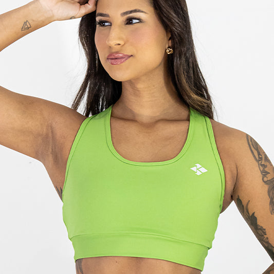 Top Open Blackout Nadador Verde Abacate